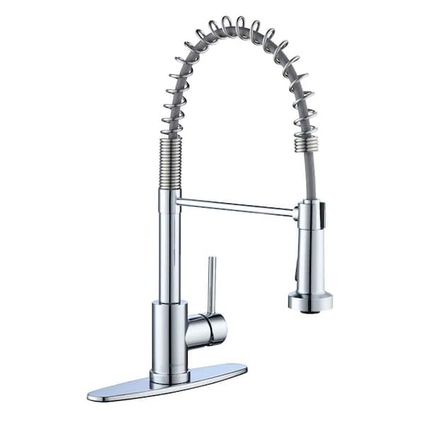 Glacier Bay Riverbend Springneck Single-Handle Pull Down Sprayer 