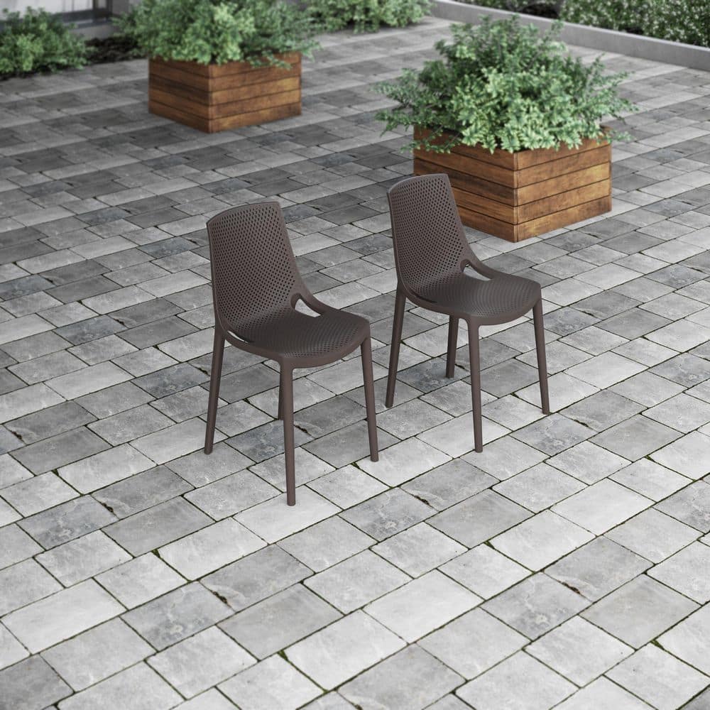 2-Piece Resin Patio Stackable Chair Set price history on PriceWatchPro