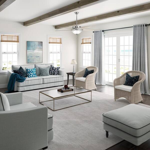 Indoor Brushed Nickel Ceiling Fan 