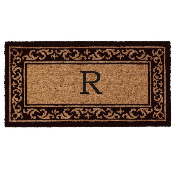 Calloway Mills Kendall Monogram Door Mat 24 in. x 48 in. (Letter R)