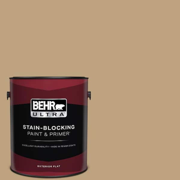 BEHR ULTRA 1 gal. #T13-4 Golden Age Flat Exterior Paint & Primer