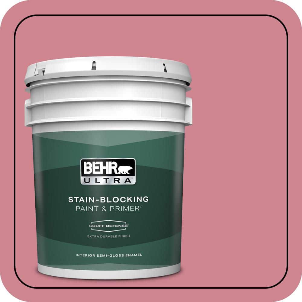 5 gal. #130D-4 Rose Sachet Extra Durable Semi-Gloss Enamel Interior Paint & Primer price history on PriceWatchPro