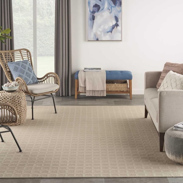 Desert Springs Hazelnut 5 ft. x 7 ft. Custom Area Rug with Pad
