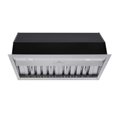 KOBE 30 in. 630 CFM Insert Range Hood with LED Lights and Baffle Filters in Stainless Steel