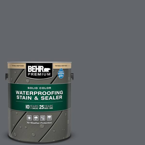 BEHR PREMIUM 1 gal. PFC65 Flat Top Solid Color Waterproofing Exterior