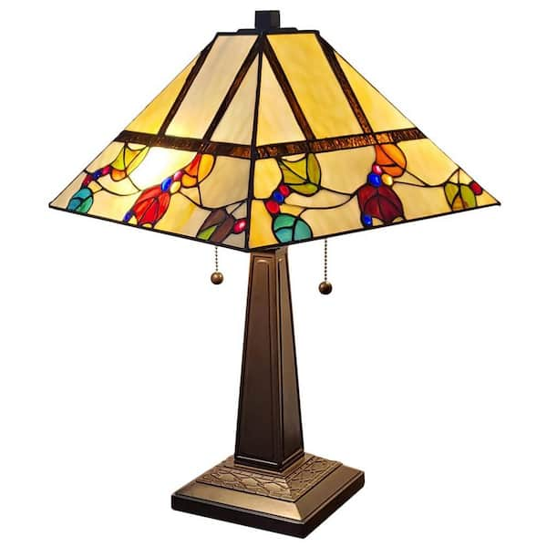 multicolored table lamps