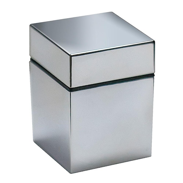 Photo 1 of 1.5 in. W x 2 in. H Titanium Cube Decorative Shelf Bracket
