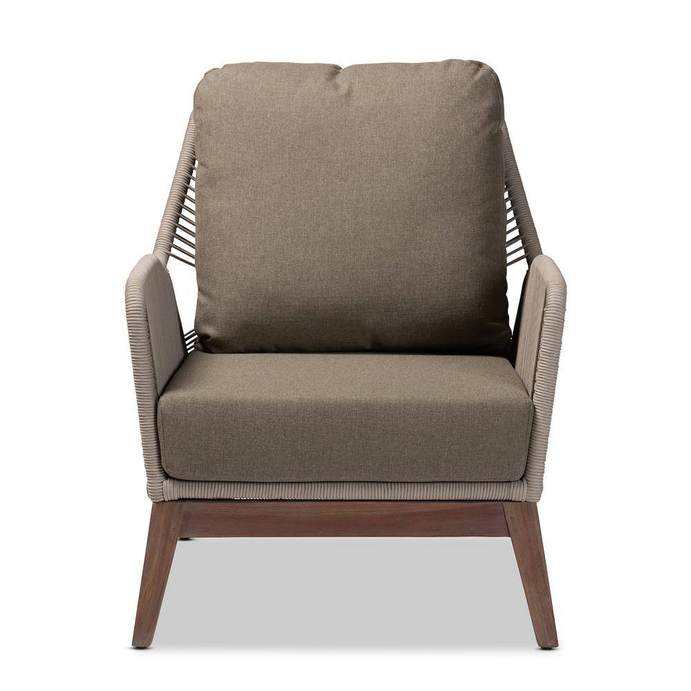 Gray Handcrafted Metal Accent Chair with Spot Pattern