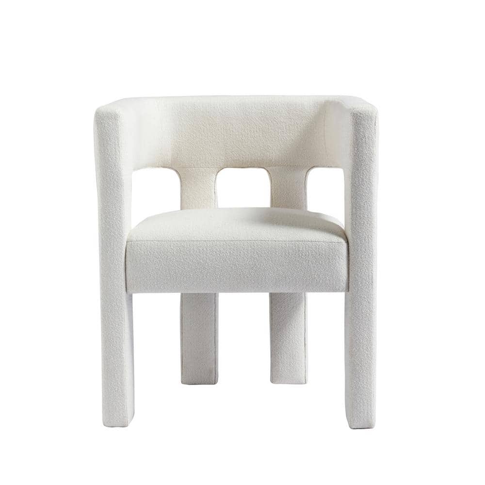 Seri Contemporary Linen Accent Arm Chair in Beige HAWF302085AAK The