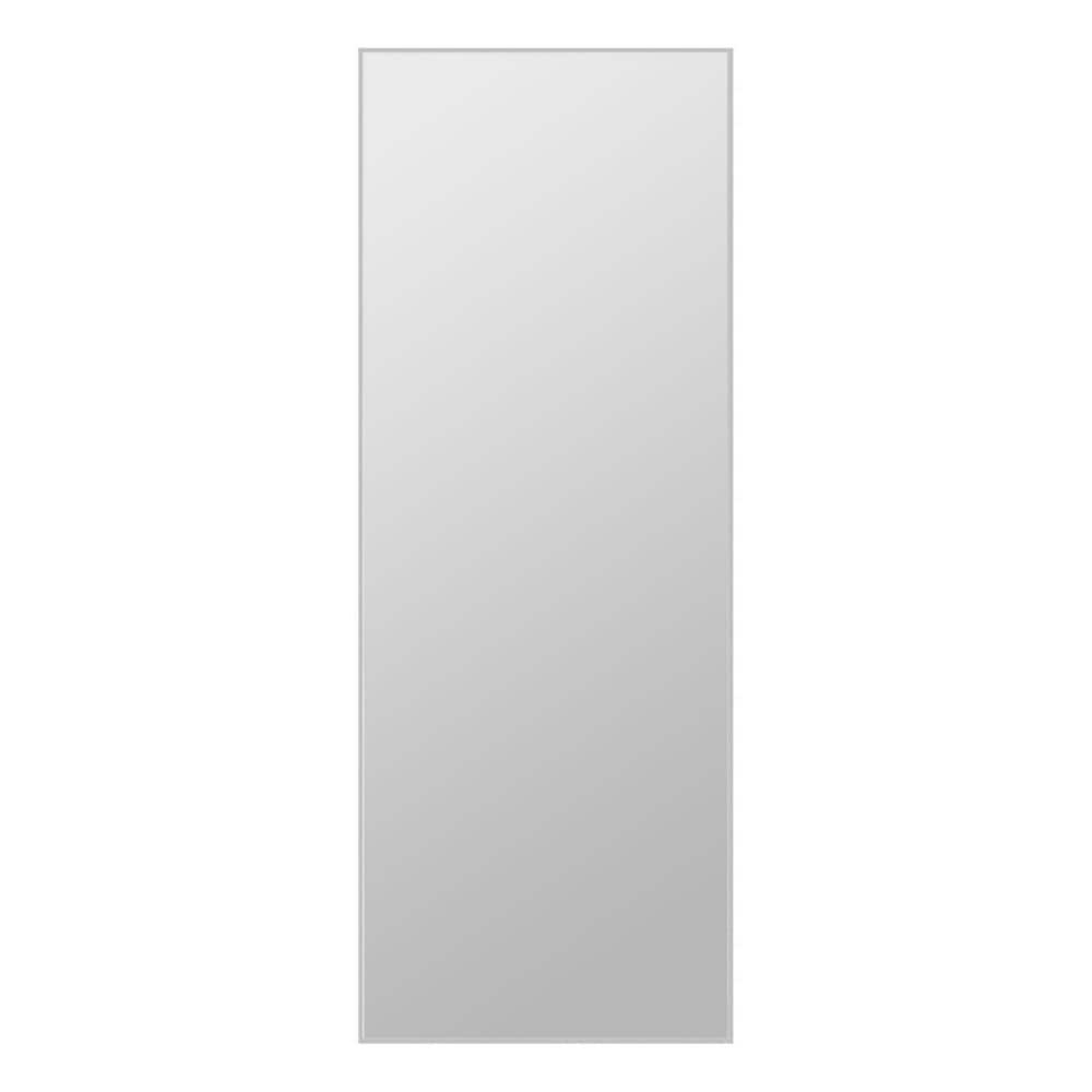 21 in. W x 64 in. H Modern Rectangle Oversized Sand Gray Metal Framed Full 