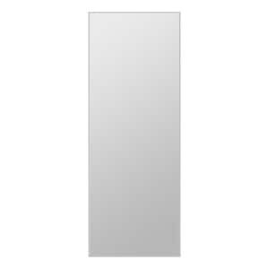 21 in. W x 64 in. H Modern Rectangle Oversized Sand Gray Metal Framed Full Length Standing Mirror