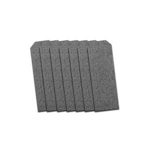 3/8 in. x 5 in. x 5 3/4 ft. Composite Fence and Gate Picket - Dog Ear - Slate Grey (7-Pack)