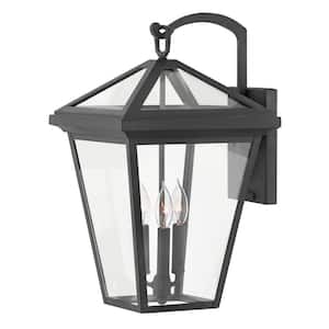 3-Light Museum Black Alford Place LED Outdoor Lantern Sconce