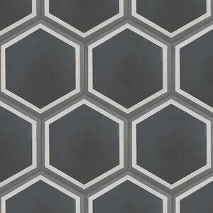 Cemento Hex Holland Passage 7-7/8 in. x 9 in. Cement Floor and Wall Tile (4.56 sq. ft./Case)