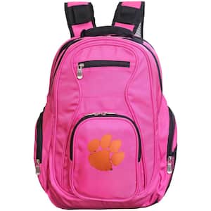 NCAA Clemson Tigers 19 in. Pink Backpack Laptop