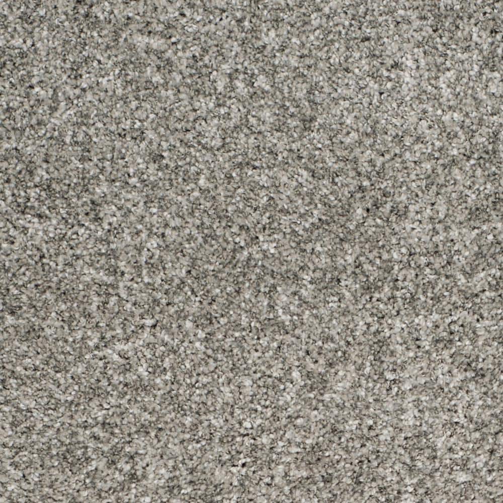 Silver Hand-Knotted Shag 4' x 6' Synthetic Area Rug