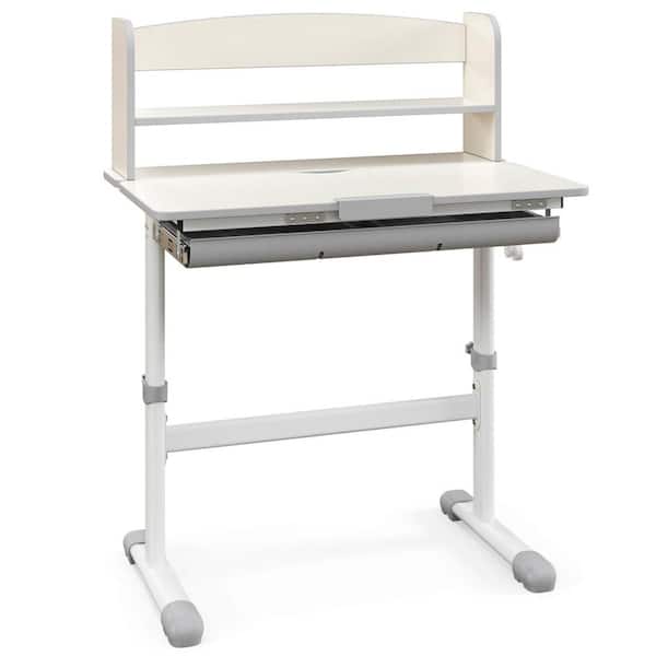 P'Kolino Klick Duo Desk - Natural/White - Solid Pine Wood
