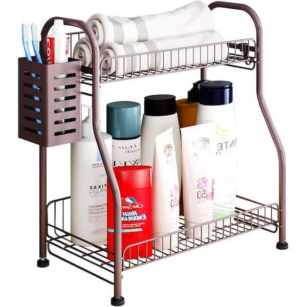 Dyiom 2-Tier Bathroom Counter Organizer, Premium Bathroom Sink Organizer  Countertop, Kitchen Spice Rack Storage Shelf B09LHXNMTM - The Home Depot