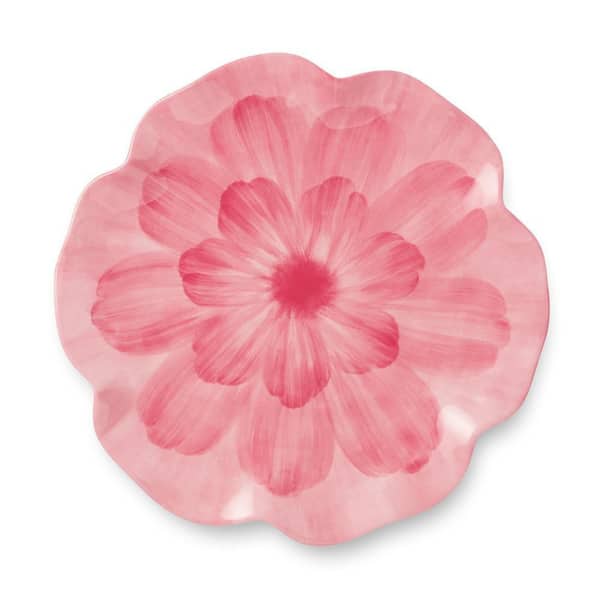 Wildflower Pink 3-D Floral Dinner Plate (Set of 4)