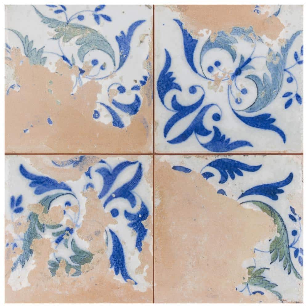 Kings Luxe Heritage Leaves 9 in. x 9 in. Ceramic Floor and Wall Take Home Tile Sample price history on PriceWatchPro
