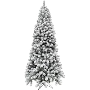 6.5 ft. Silverton Fir Snowy Artificial Christmas Tree, with No Attached Lights Perfect Simple and Modern Xmas Tree