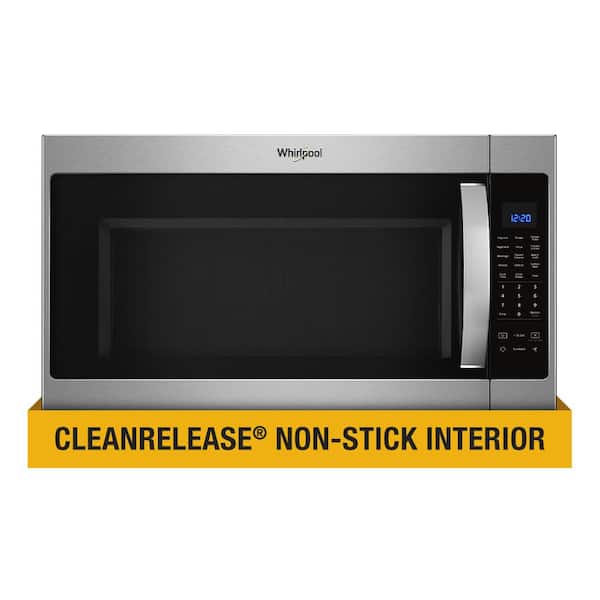 Whirlpool 2.1 cu. ft. Over the Range Microwave in Fingerprint Resistant Stainless Steel with Steam Cooking