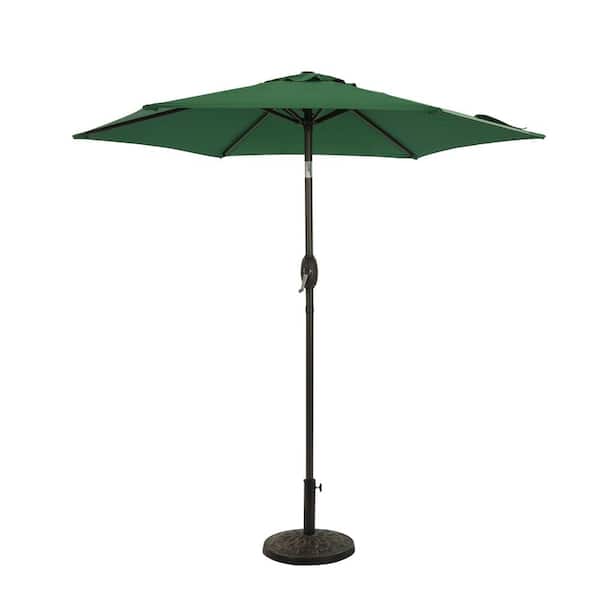 Unbranded 7.5 ft. Market Patio Umbrella in Green