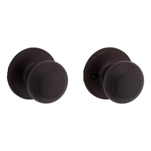 Cove Venetian Bronze Passage Door Knob for Hall or Closet featuring Microban Technology