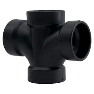 3 in. ABS DWV All Hub Double San Tee