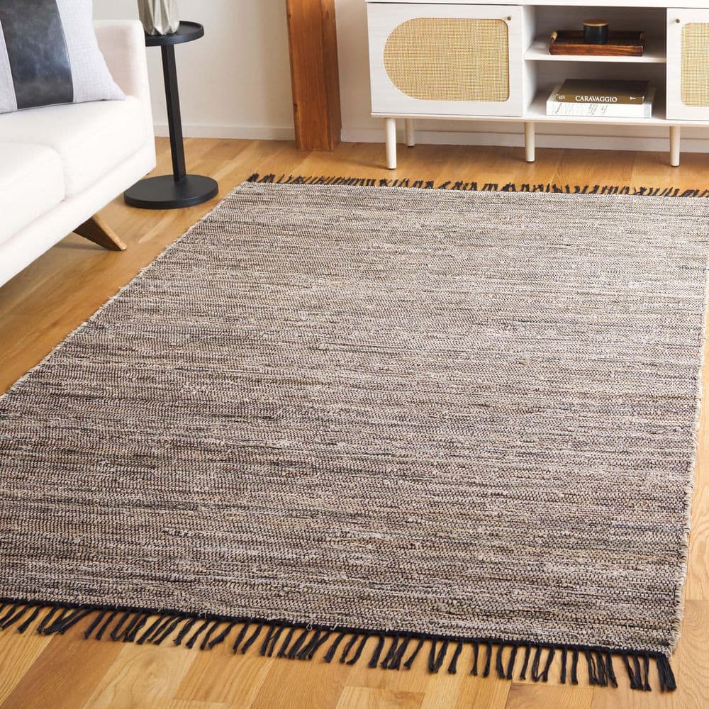 Rag 6 ft. x 6 ft. Beige/Black Abstract Striped Square Area Rug price history on PriceWatchPro