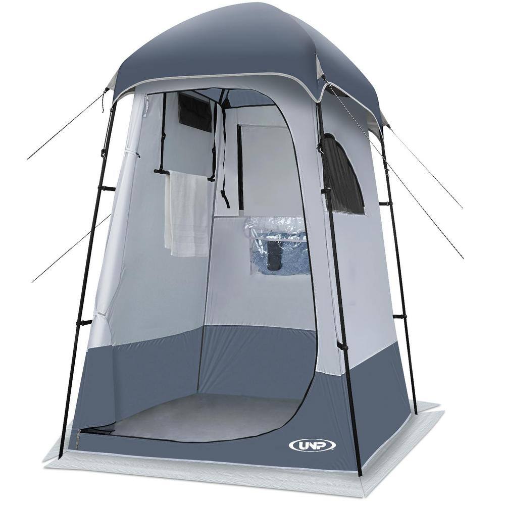 55.2 in. L x 55.2 in. W x 90 in. H Camping Shower Tent 1 Room Privacy Tent Portable Shelter for Dressing Changing Toilet price history on PriceWatchPro