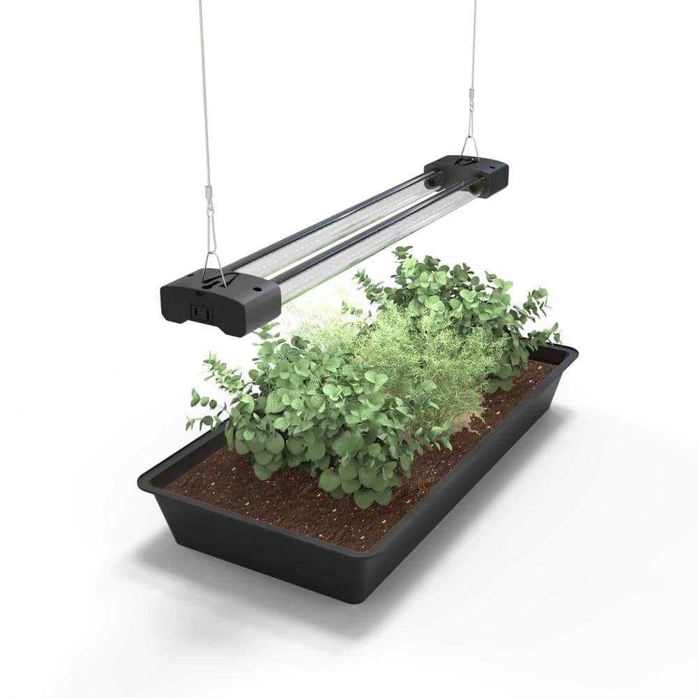 Black Polycarbonate Full Spectrum LED Grow Light with Hanging Cable