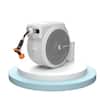 Giraffe Tools Garden Retractable Hose Reel-5/8 in. to 115 ft. Wall Mounted,  Dark Grey AW5058US - The Home Depot