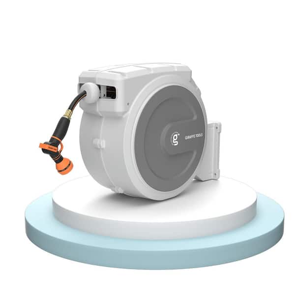 Retractable Garden Hose Reel 5/8 X 115+5 Ft and 90Ft, Heavy Duty Wall  Mounted W