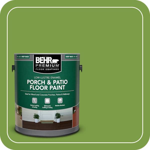1 gal. #420B-7 Pepper Grass Low-Lustre Enamel Interior/Exterior Porch and Patio Floor Paint