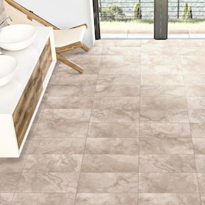 Oasis Beige Matte 12 in. x 24 in. Rectified Porcelain Floor and Wall Tile (13.3 sq. ft./Case)