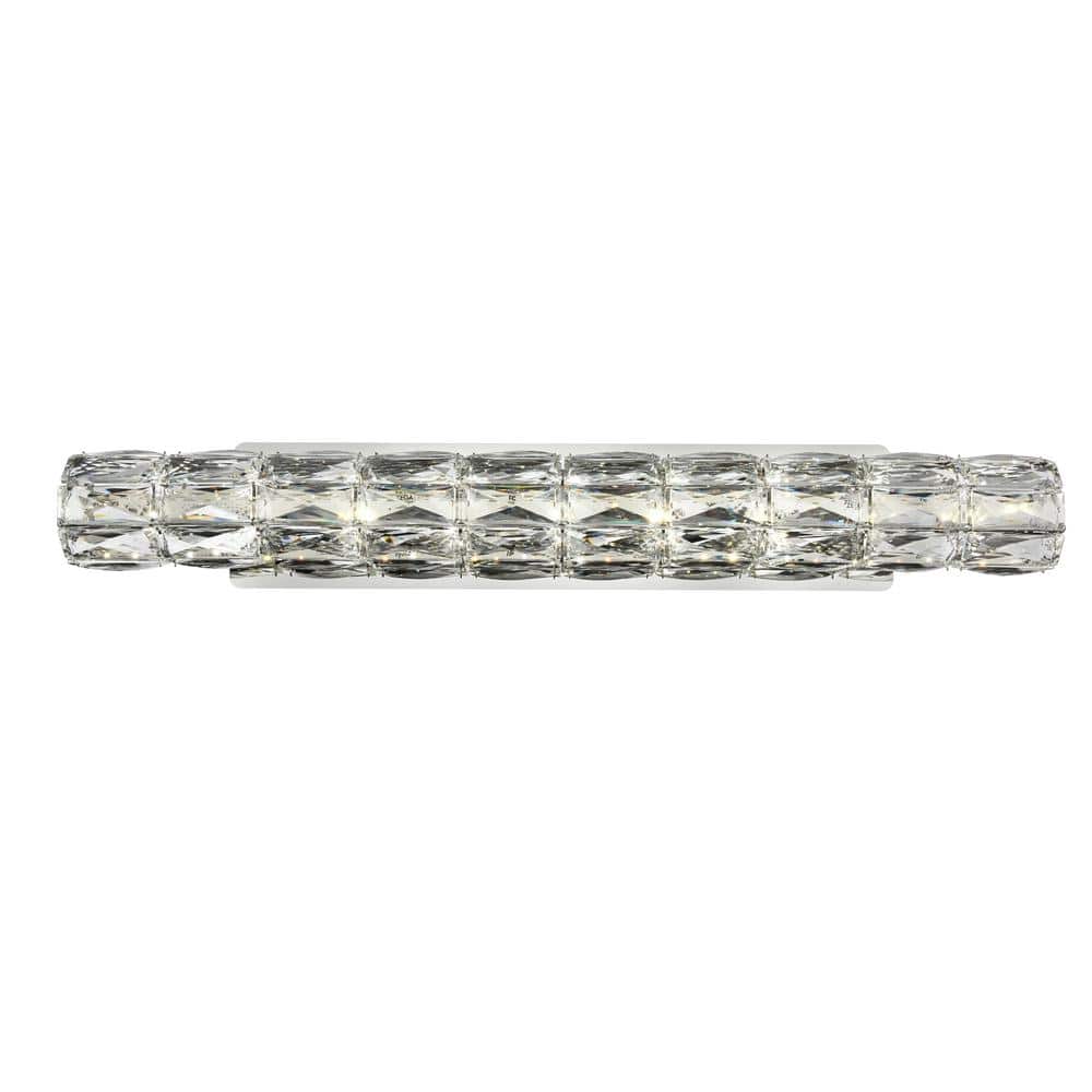 Home Living 30.3 in. 1-Light Chrome Vanity Light