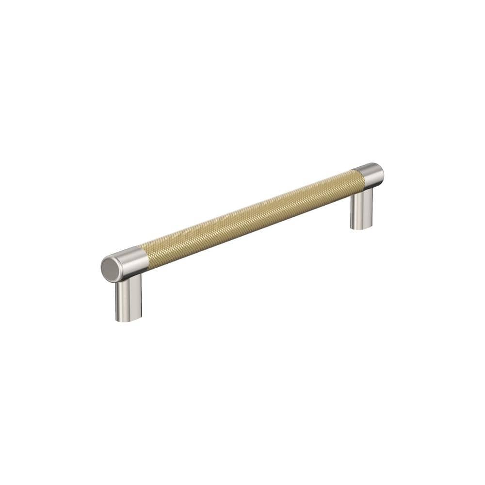 Polished Nickel and Golden Champagne Modern Appliance Pull