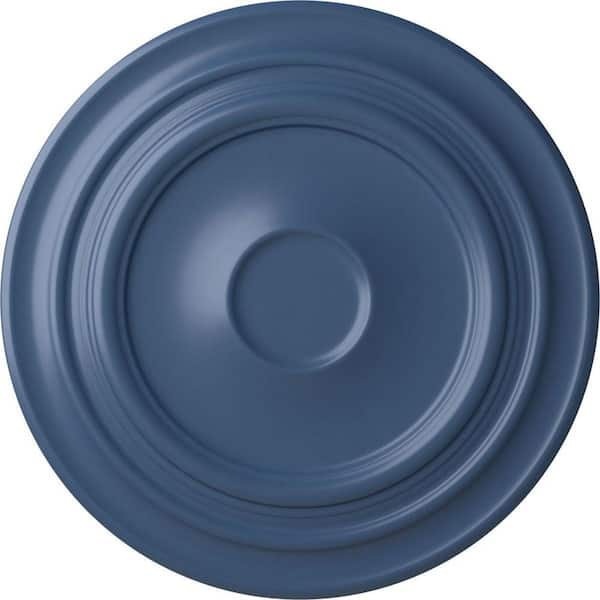 Ekena Millwork 32-5/8" x 1-1/2" Giana Urethane Ceiling Medallion (Fits Canopies up to 7-7/8"), Hand-Painted Americana