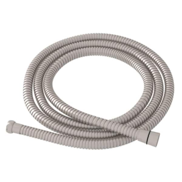 59 in. Metal Shower Hose in Satin Nickel