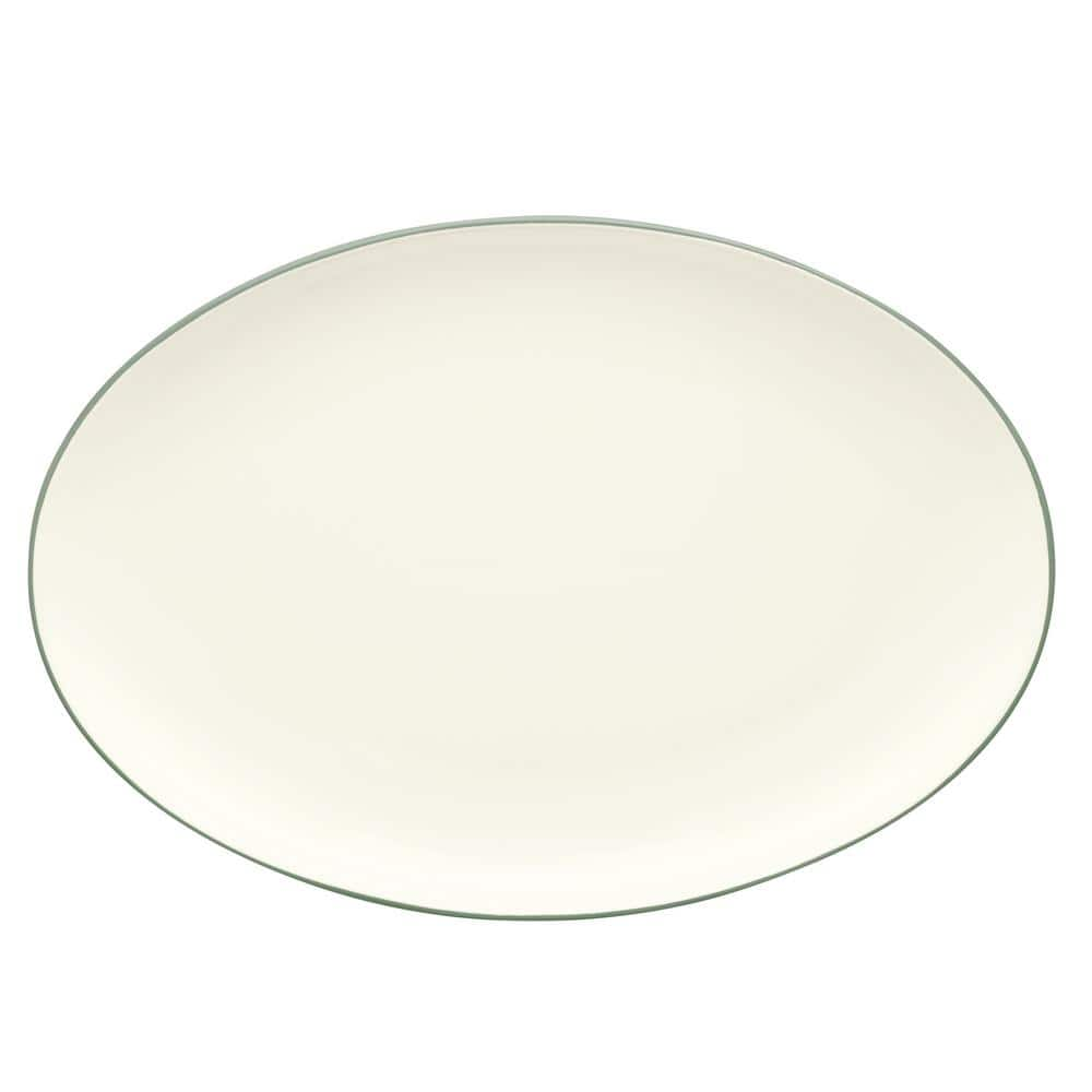 Noritake Colorwave Green 16 in. (Medium Green) Stoneware Oval Platter