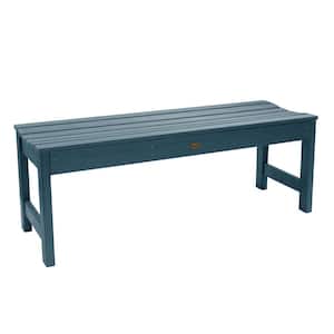Lehigh 4 ft. 2-Person Nantucket Blue Recycled Plastic Outdoor Picnic Bench
