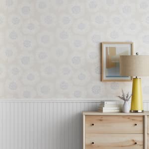 Flower Burst Beige Peel and Stick Removable Wallpaper Panel (covers approx. 26 sq. ft.)