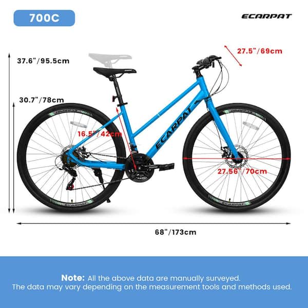 BC Stream DR（21-22） 162w RIDER’S SPEC Sudzendf Blue 21 Speed Hybrid bike Disc Brake 700C Road Bike, City