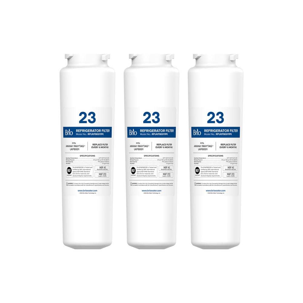 Replacement Refrigerator Filter for Amana/Maytag UKF8001,3-Pack price history on PriceWatchPro