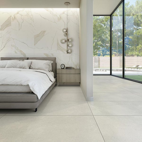 Outlander Moonlight 24 in. x 48 in. Matte Porcelain Terrazzo Look Floor and Wall Tile (457.8 sq. ft. /pallet)