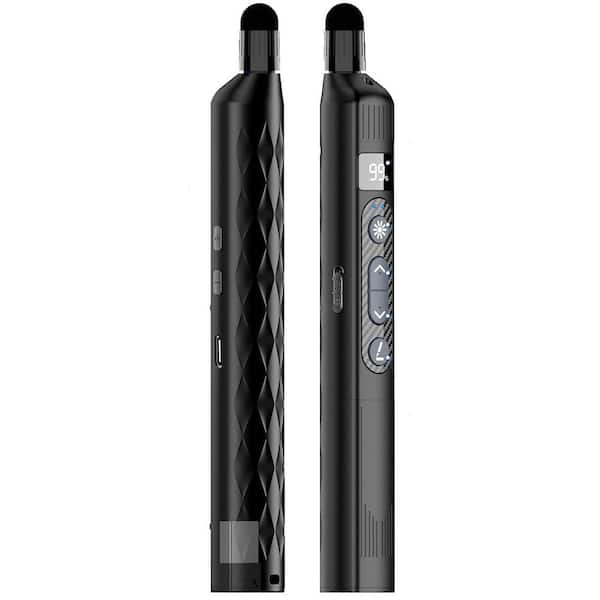 Lukyamzn Wireless Presentation Clicker Rechargeable Remote with Telescopic Screen Pointer Stick Stylus Pen Digital Display USB