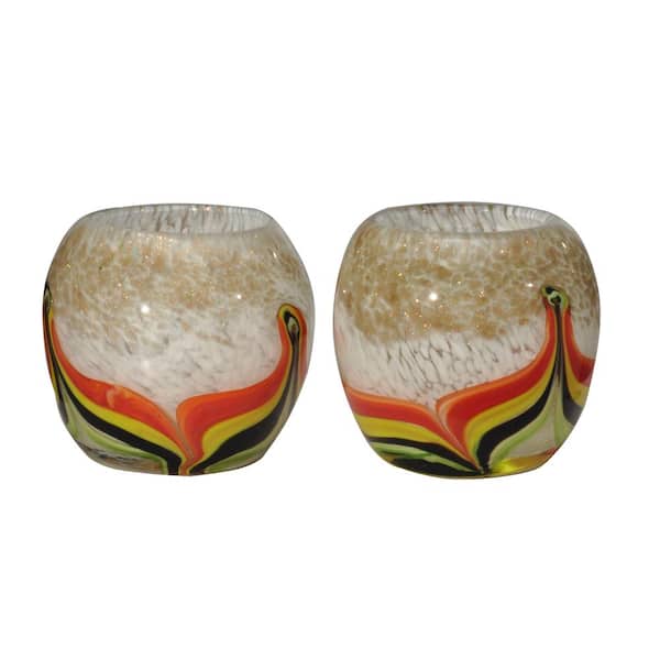 Dale Tiffany 3.75 in. Herringbone Mosaic Candle Holder