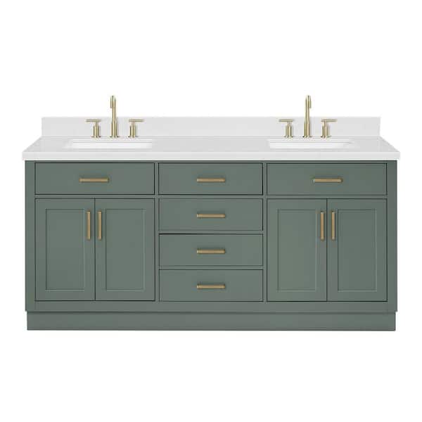 Vanity Art 72 in. W x 22 in. D x 34.5 in. H Double Sink Vintage