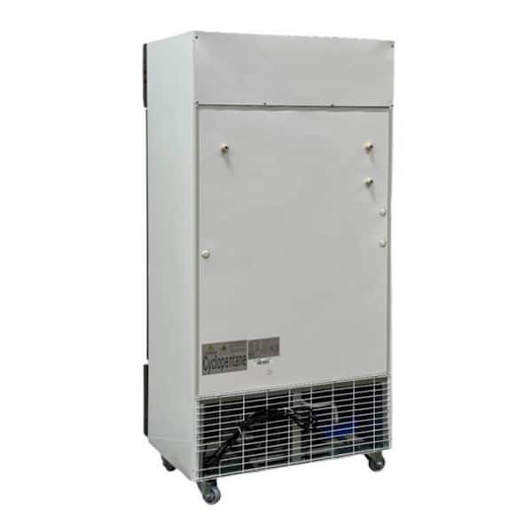 Two-door refrigerator-freezer in slim 18 width, with combination lock